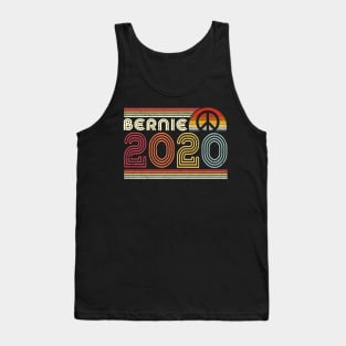 Bernie 2020 Peace Vintage Bernie Sanders Hippie Shirt Tank Top